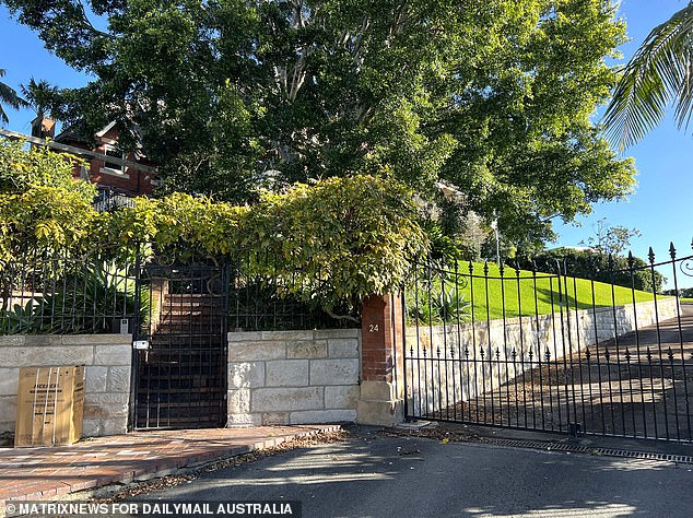 The couple lived in the heritage-listed Leura mansion in Sydney's eastern suburbs