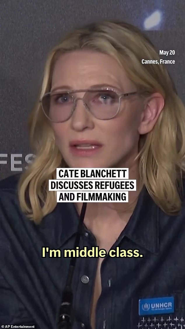 The Australian actress, 55, was speaking at a press panel at the Cannes Film Festival, where she discussed the importance of giving refugee filmmakers the space to tell their stories.