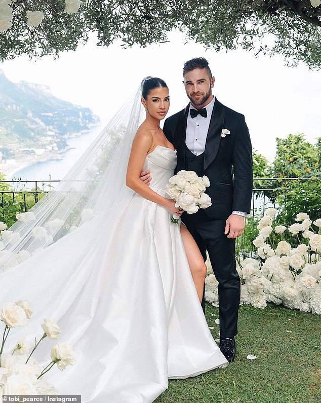 At the time, Rachel and Tobi announced their union by sharing photos of them posing in front of a rose arch after taking vows in front of their loved ones.