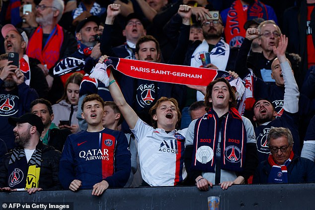 PSG feature three times on the list, demonstrating the impressive dedication of their fanbase