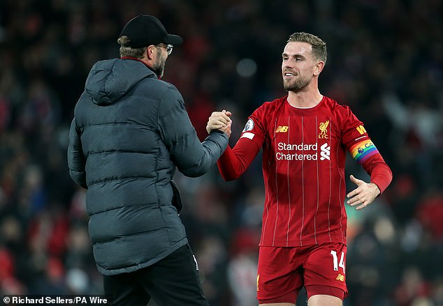 The departure ahead of Klopp's final season at Anfield meant Henderson could not take part in his farewell