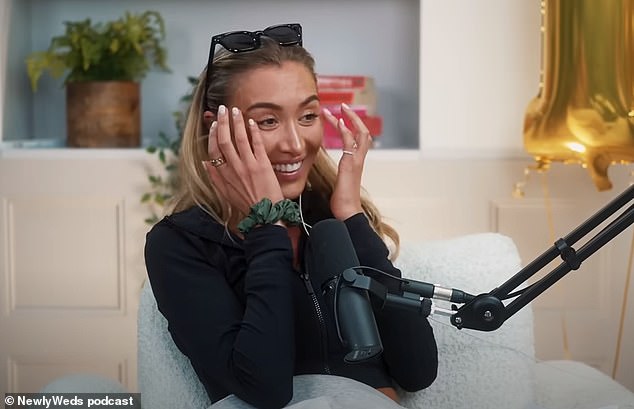 During the latest episode of their podcast Newlyweds, Sophie, 30, couldn't contain her emotions as she revealed to Jamie, 35, that her name is now officially 'Mrs Sophie Laing'.