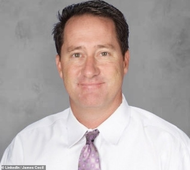 Principal James Cecil (pictured) and four other staffers were reassigned following 