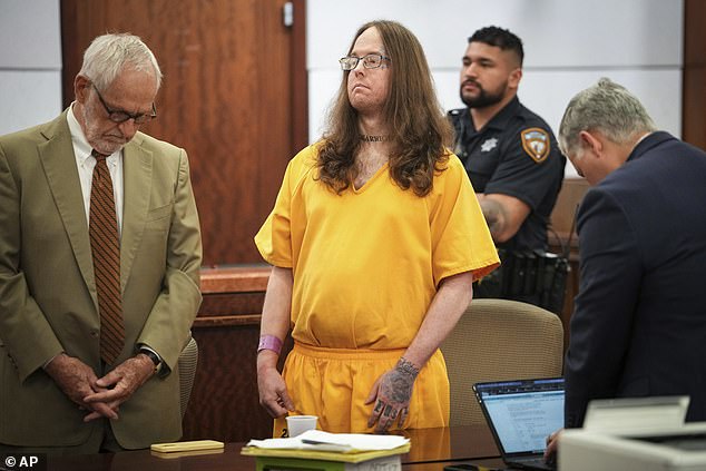 Coulter (pictured) will serve a life sentence for beating the child to death at the couple's apartment in Houston's CityParc II complex on November 20, 2020.