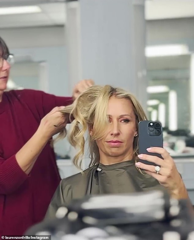 Lauren took to Instagram ahead of her season debut and shared behind-the-scenes footage from the show that shows her in ABC's hair and makeup department.  Pictured