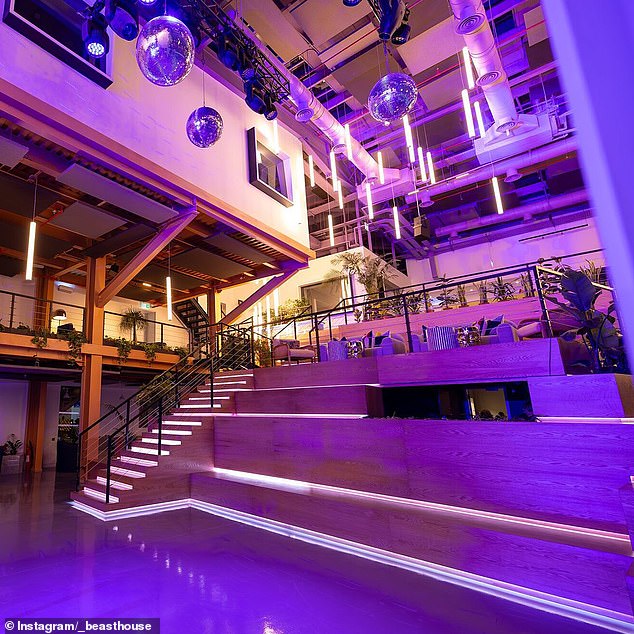 Although DJs, chic interiors and the opportunity to socialize are all present at the music venue (pictured), alcohol remains prohibited.  Instead, mocktails are served at the bar and bouncers are on site to enforce the no-alcohol rules