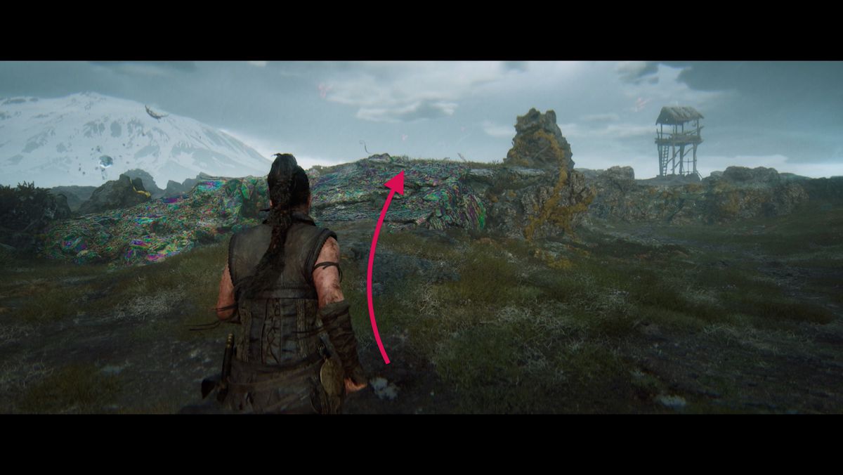 Hellblade 2 route to the first rune