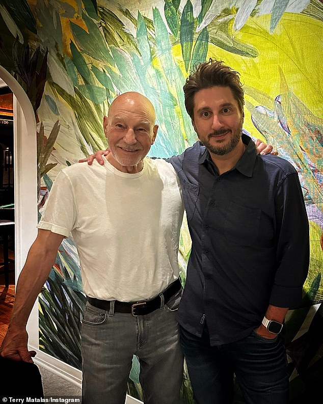 Star Trek: Picard executive producer Terry Matalas (R, pictured September 7) will revive the synthezoid and handle showrunner duties for the untitled show following the adventures of 'Ghost' Vision, Variety reported on Wednesday