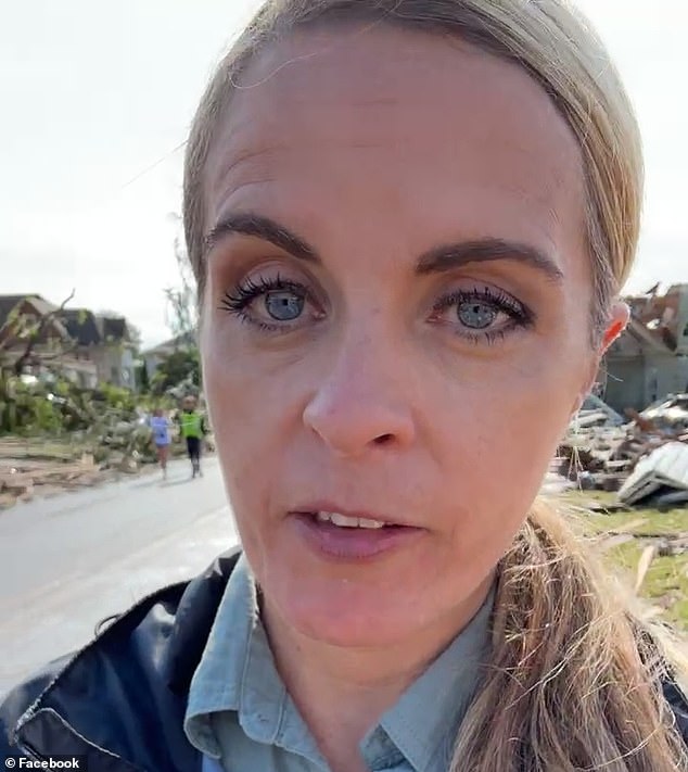 Wendi Rae, a reporter from Greenfield, posted an emotional video and gruesome photos of the aftermath that has taken over her hometown