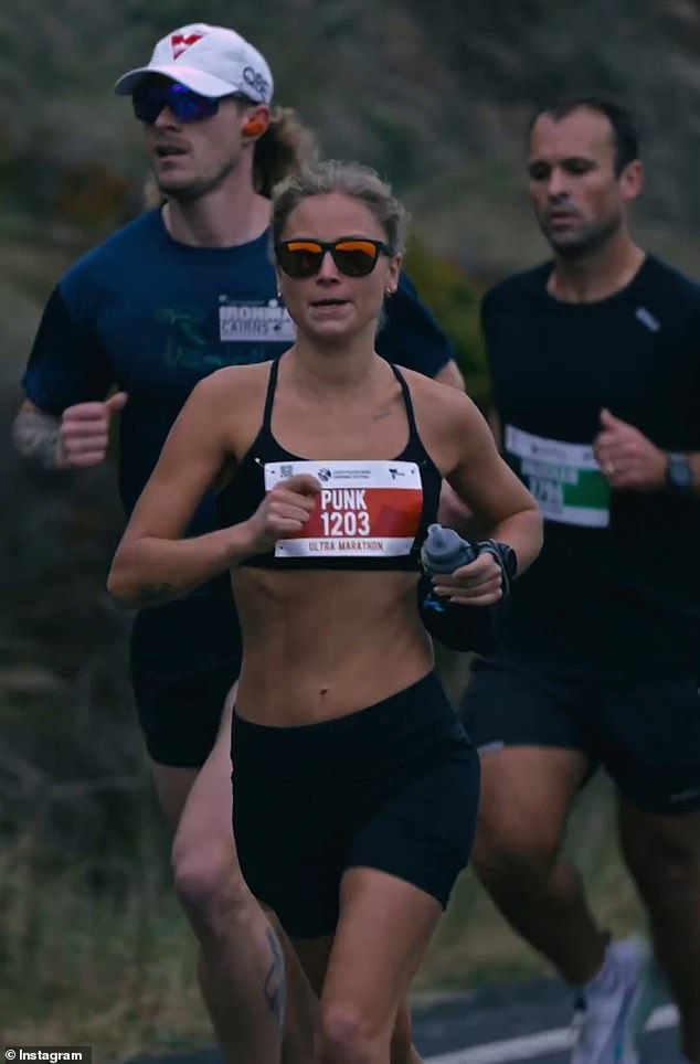 At one point, Tame opened up a four-kilometre lead to the next best female runner during the grueling test of body and mind