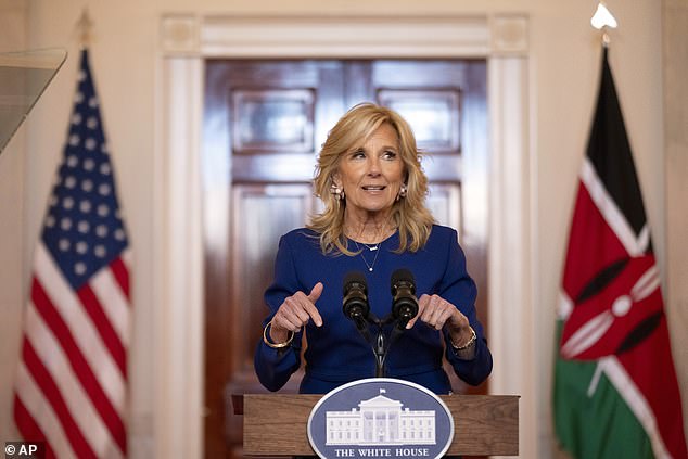 Jill Biden said she hopes dinner guests will be 'filled with the same warmth I felt during my visits to Kenya'