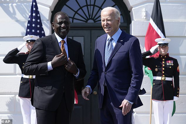 President Joe Biden will welcome Kenyan President William Ruto to the White House on Wednesday