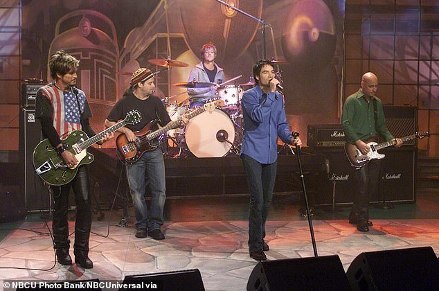 Colin was reportedly babysitting for a friend in Belgium, and his body was only discovered when they returned home five days ago;  Colin (L) performing with Train on The Tonight Show With Jay Leno in 2001