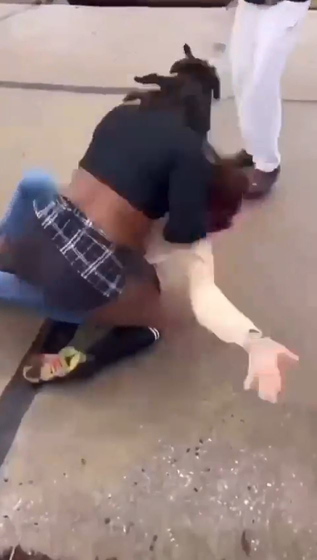 Footage of Gain, 16, being attacked by fellow student Maurnice Declue, 15, went viral as Gain was seen slamming his body into concrete