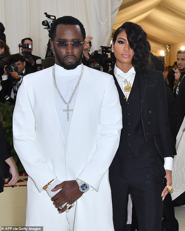 Diddy (pictured with his ex-girlfriend Cassie Ventura) allegedly plied McKinney with alcohol and marijuana before forcing her to perform oral sex.  He has denied a series of sexual abuse allegations against him and has not been charged with any crime