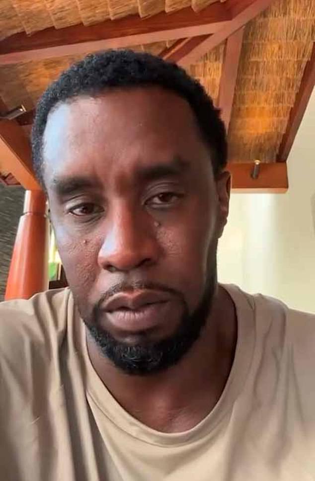 Diddy released an apology video after the video's release, saying he was sorry for his past behavior and saying he was 'f***** up'