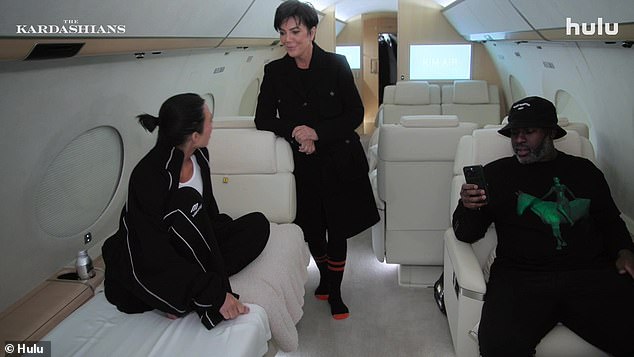 Later in the episode, when Kim, Kris and Corey are on the plane, they are reminded that Khloe had wanted one of the beds.