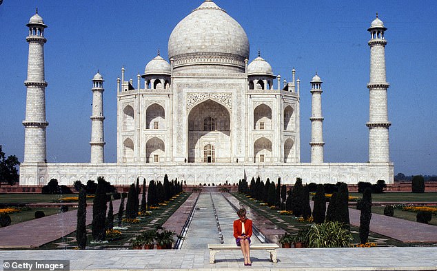 The late princess created a very lonely figure in 1992 for the Taj Mahal, an ivory white marble mausoleum that is a timeless symbol of love.