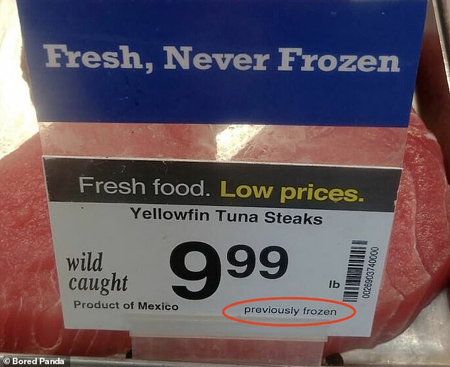 Yes!  Tuna steaks sold in Mexico were labeled 