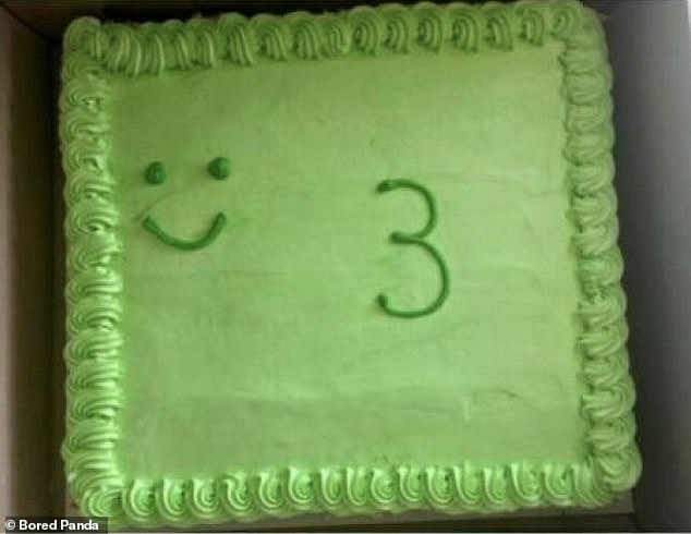 Creatively!  A father in the US paid $49 for this 'frog-themed' birthday cake for his three-year-old son