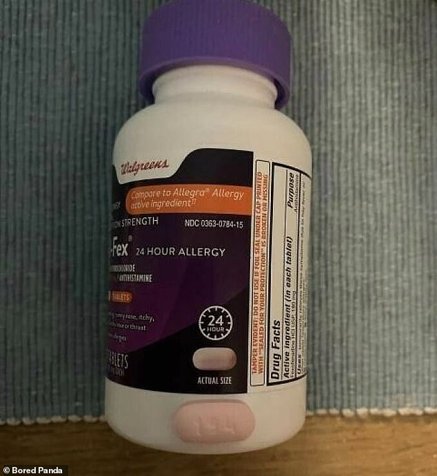 Tough pill to swallow!  A pill bottle printed an image of the tablet's 'actual size' on its packaging, but customers discovered this was a lie