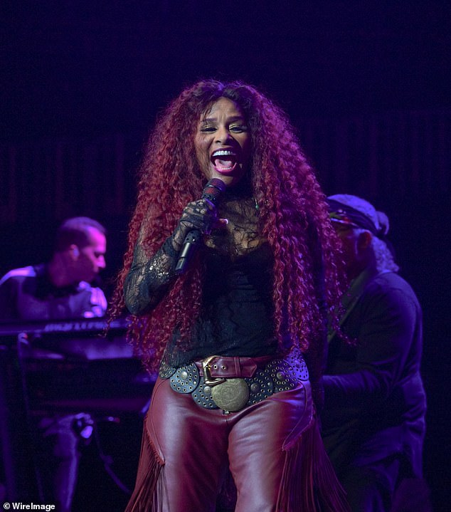 “These may be your dark days, but I sing and dance as I watch your demise,” Indira continued, before adding, “@ChakaKhan isn't it a great mother”;  Chaka was seen performing in March