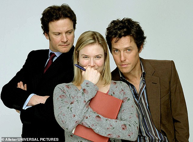 Bridget was trapped in a love triangle with her late husband Mark Darcy (left) and her boss Daniel Cleaver (right), who was presumed dead in the last film before being found alive.