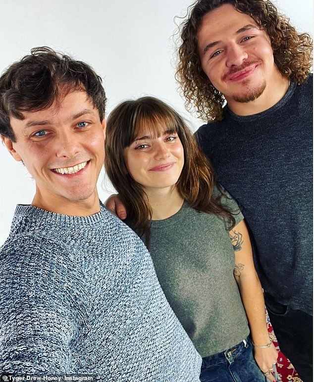 The child stars of Outnumbered previously sent fans into a frenzy when they reunited nine years after the hit show ended in October (pictured by Tyger, Ramona and Daniel)