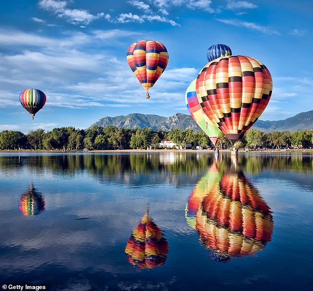 Colorado Springs, CO came in third place thanks to its colorful nature, thriving suburbs and manageable cost of living.  Pictured: Balloon Classic held at Memorial Park in Colorado Springs