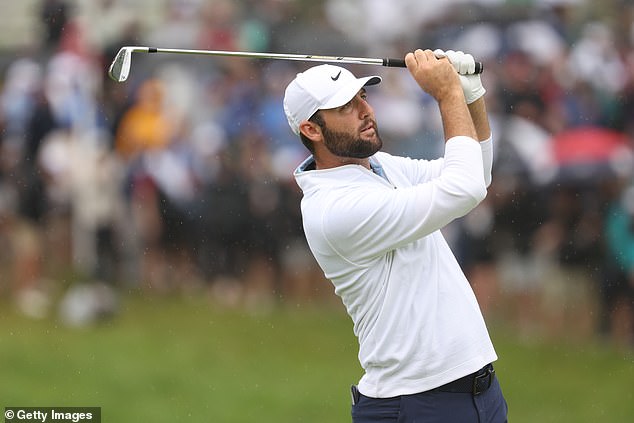 Hours later, Scheffler was back on the course, birdieing two of his first three holes