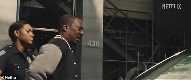 In the film's official trailer, released Thursday, Murphy's character begins stealing a helicopter from the Los Angeles Police Department.