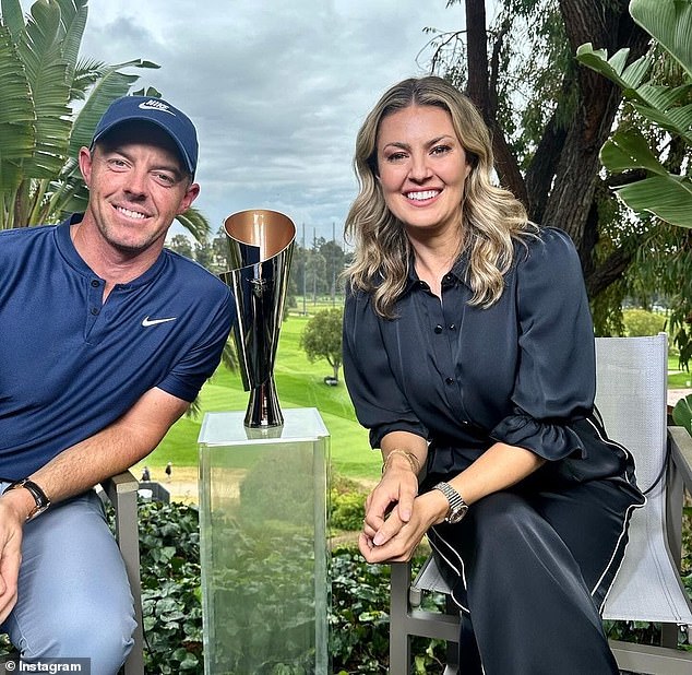McIlroy's divorce from Stoll comes amid rumors of a possible romance with CBS sportswriter Amanda Balionis (right)
