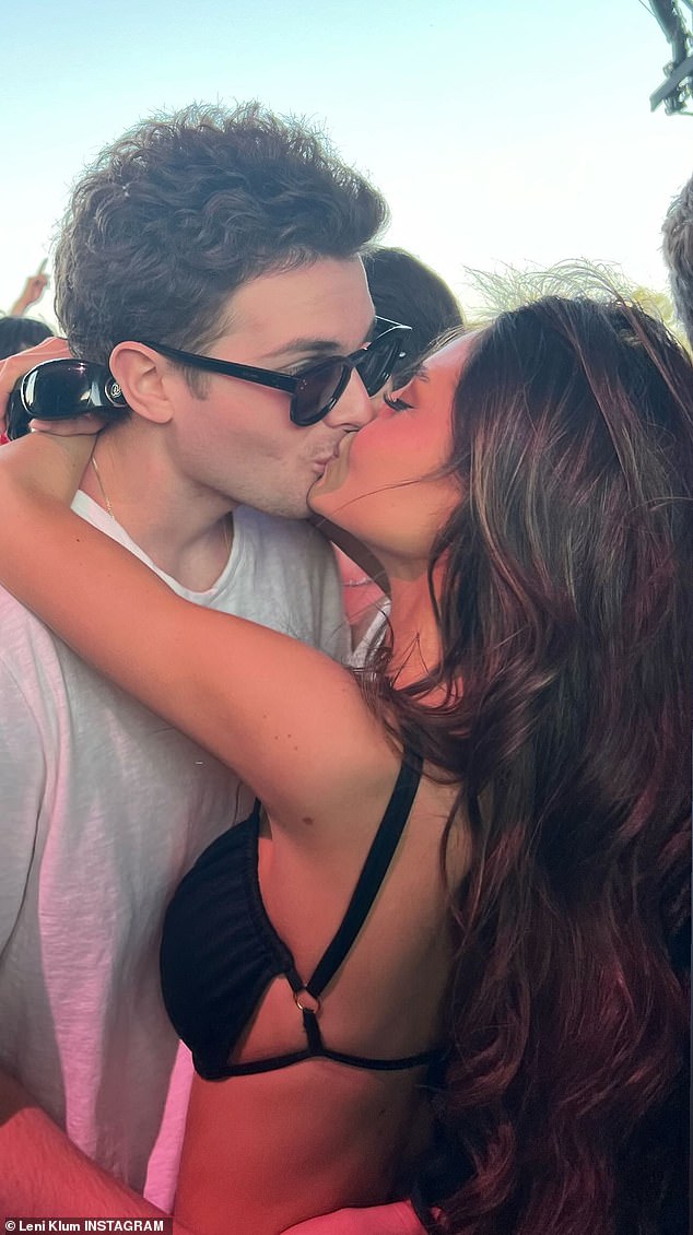 Leni is in love with boyfriend Aris Rachevsky (pictured kissing at Coachella)