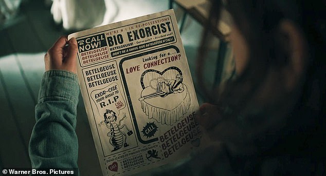 Lydia believed Beetlejuice was a thing of the past until her daughter came across an advertisement for a 'Bio Exorcist' during their attack