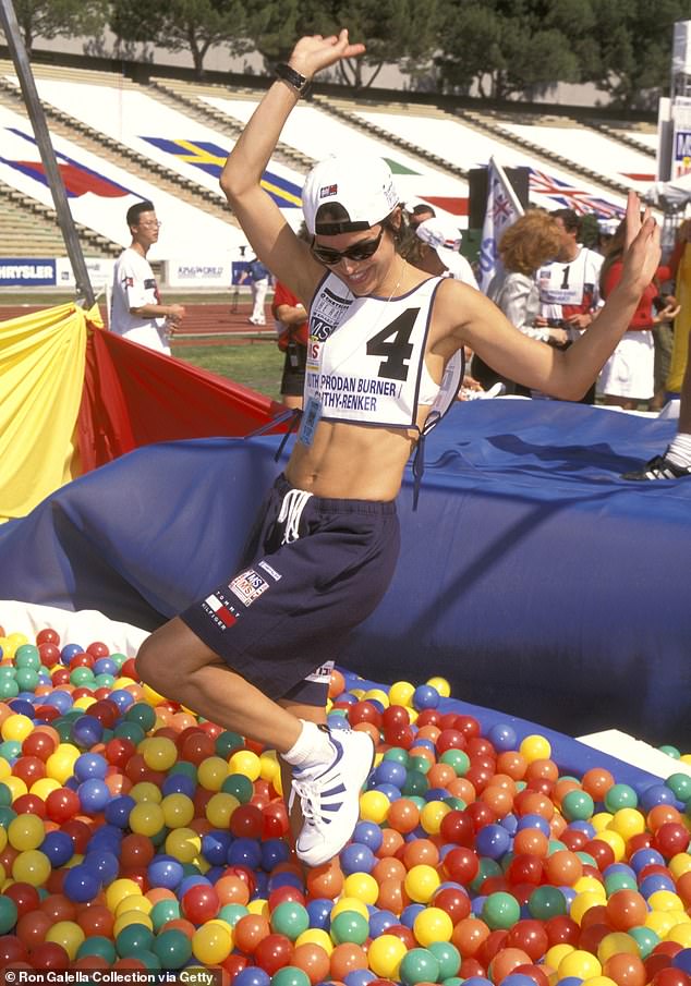 Rinna bared her flat abs at the 4th Annual Race to Erase MS Gala at UCLA in 1996