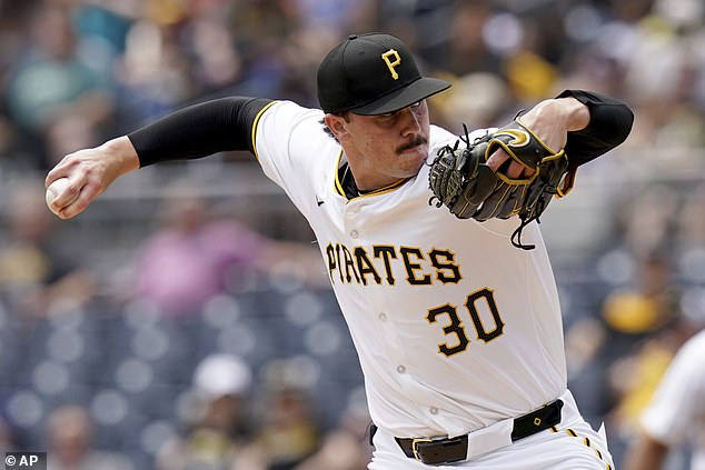 Pittsburgh Pirates starting pitcher Paul Skenes delivers during the first inning on Thursday