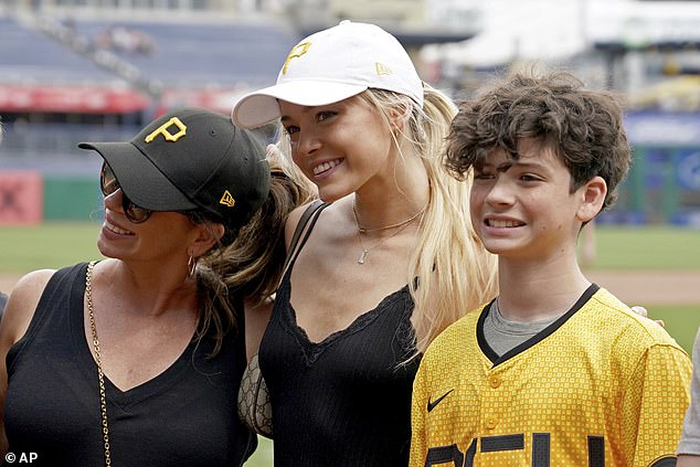Pirates starting pitcher Paul Skenes' girlfriend Livvy Dunne takes a photo with fans