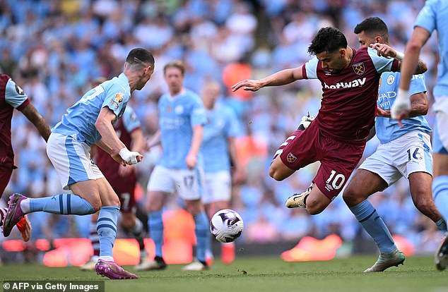 Paqueta showed off his skills on the final day of the season against former suitor Man City