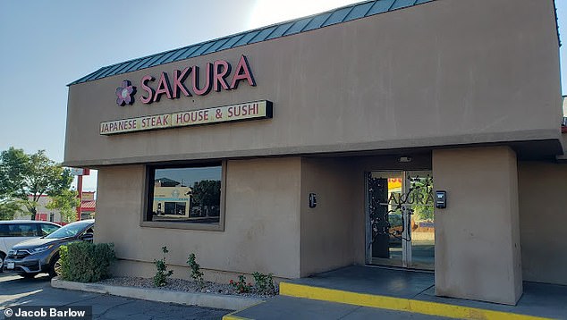 The incident occurred on April 20 at the Sakura Japanese Steakhouse in St. George, Utah