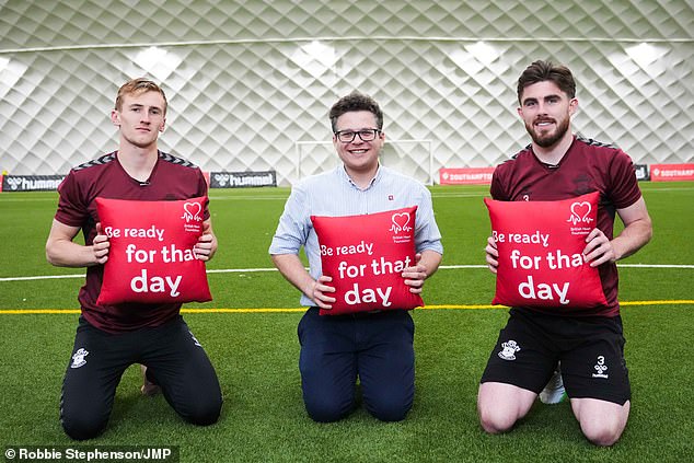 Ryan Manning (right) and Flynn Downes (left) of Southampton have also backed the campaign