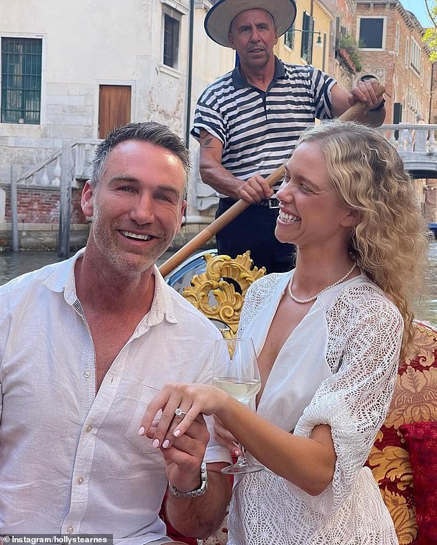 Their proposal was just as special as their wedding, with Melbourne bar owner Martin John popping the question during a private gondola ride in Venice in August 2021.