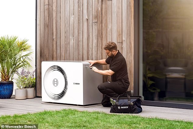 Box of treats: Consumers who get a Worcester Bosch heat pump could get a £2,500 grant