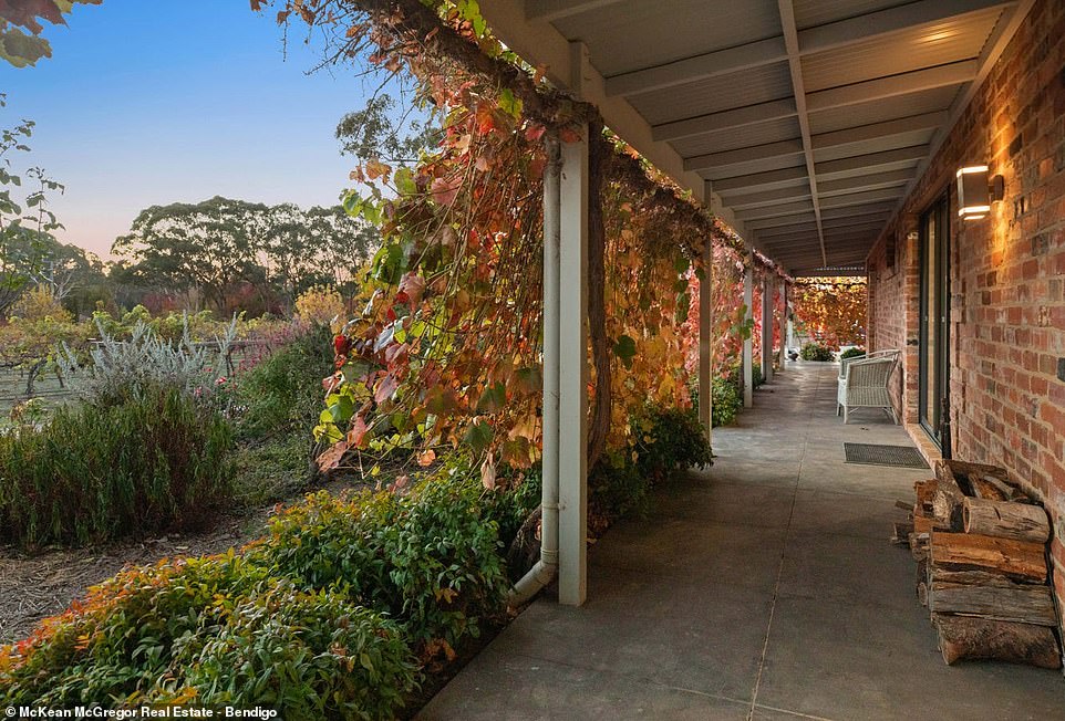 The enchanting property is now for sale with a $1.85million asking price. Listing agent Amy Arthur of McKean McGregor Real Estate - Bendigo told FEMAIL the sprawling home has attracted lots of local interest