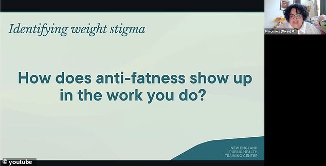 Mercedes has also led presentations on how “anti-fatness comes through in the work you do” – which she says includes using “fear-mongering language to encourage healthy eating and physical activity”.