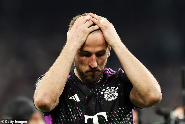 Kane scored 44 times during his first season at Bayern but failed to win any silverware