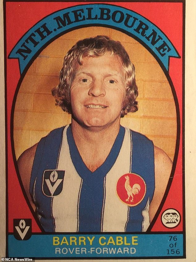 Cable won two VFL premierships in 1975 and 1977 with North Melbourne under coach Ron Barassi
