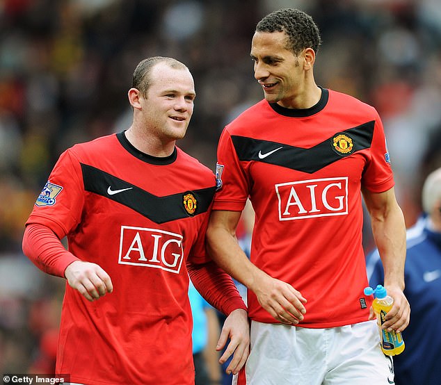 Wayne Rooney (left) and Rio Ferdinand (right) are part of the WhatsApp group questioning United's recruitment