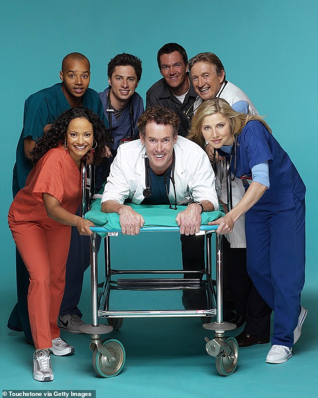 Weinberg (not pictured) was co-executive producer of nearly 100 episodes of Scrubs between 2000 and 2006.  He was nominated for five Emmy Awards - two for his work on 'Scrubs'