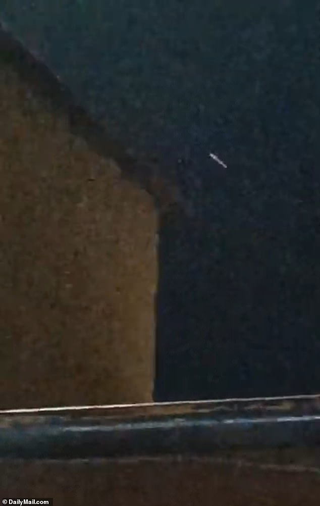 On the same day as the sighting in Chile, a witness in Argentina filming with his phone captured a similar-looking white object moving slowly through the sky above their home.