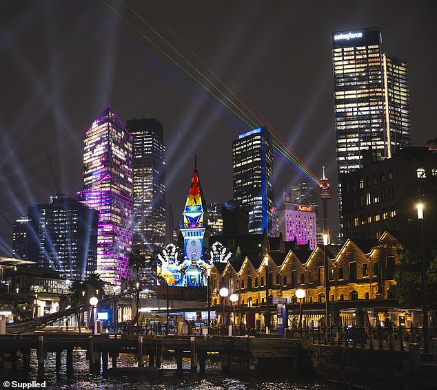 Other highlights of this year's festival include Nest, a large-scale circular projection on the Stargazer Lawn and PORTAL, a 15 meter high installation framing the Barangaroo Headland.